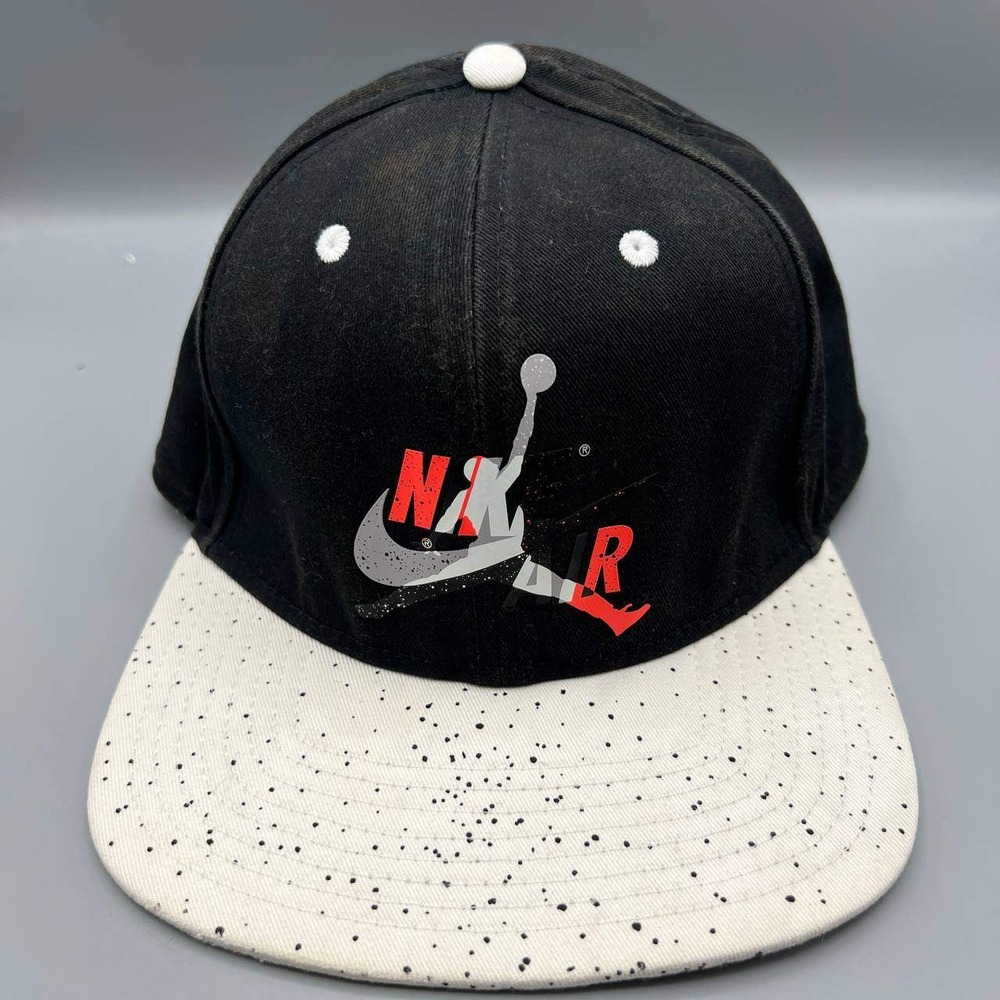 Air Jordan Pro Hat Men Black White Classic Cement Jumpman Snap Back Cap
